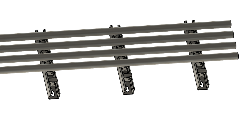 STL File - Unistrut twist lock Zip Clamp