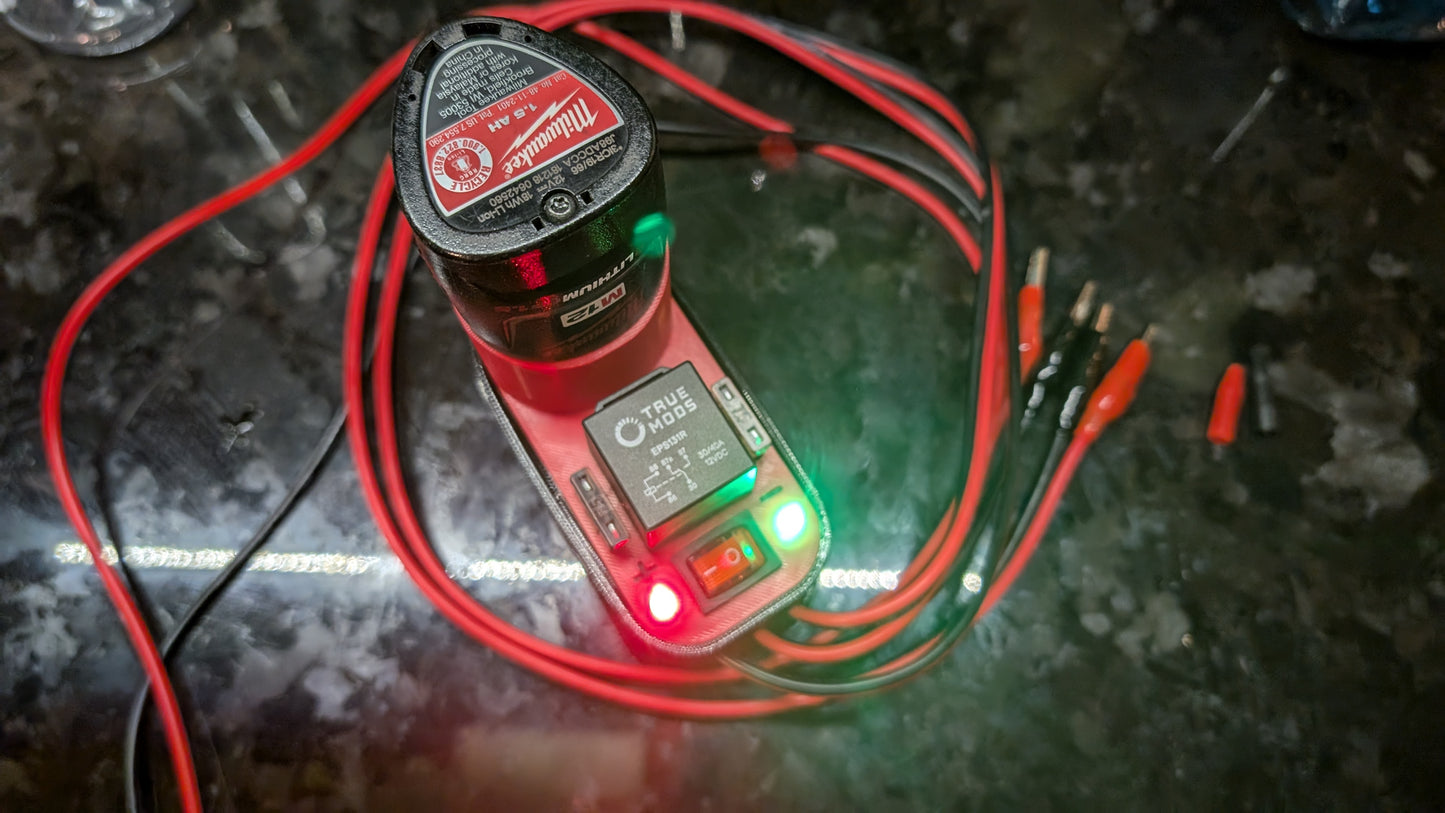 STL Files! Portable Power Supply kit for automotive wiring and testing Base kit - Print and bulid Your Own Kit