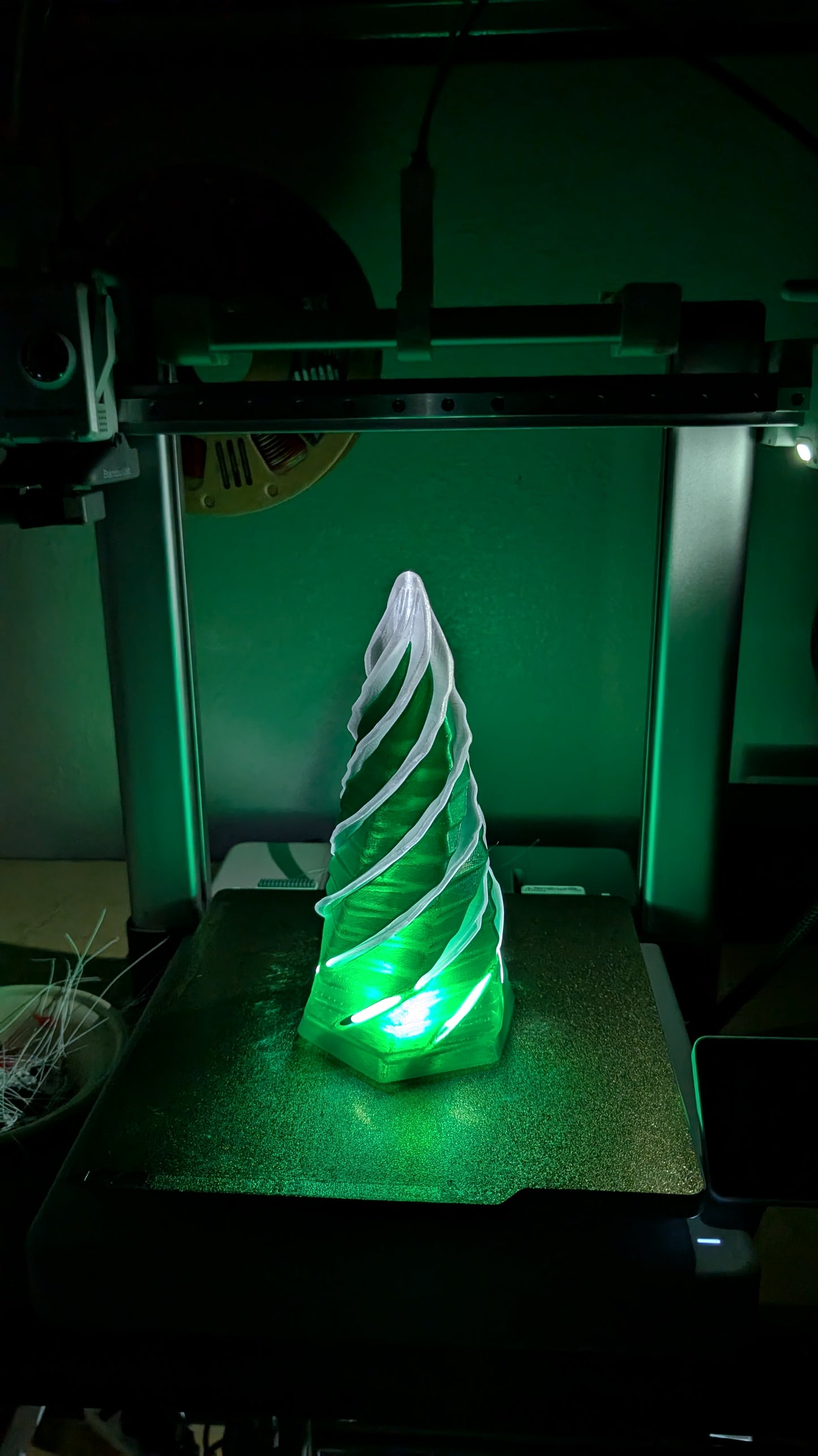 STL file - Christmas Tree decoration - Lights up - Fidget Helix toy