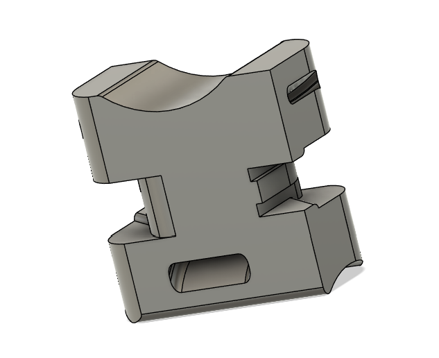 STL File - Unistrut twist lock Zip Clamp